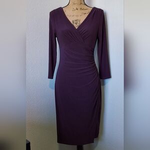 Ralph Lauren Purple Long Sleeve Dress